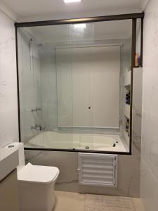 Phòng tắm tại Suíte Pé na Areia