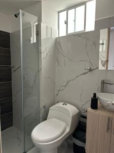 Koupelna v ubytování Tu viaje y tu hogar