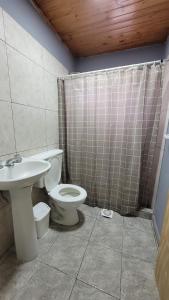 Et badeværelse på Hospedaje Rincón del Sur 2