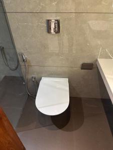 Koupelna v ubytování Len R Inn