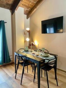 TV a/nebo společenská místnost v ubytování Bnbook Residence Matteotti