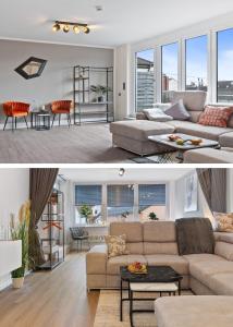 Χώρος καθιστικού στο Primero Relax-Home I Premium Apartments ab 90qm I Balkon Garage I A8-Fuggerei