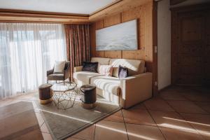 Khu vực ghế ngồi tại Das Verwall Finest Apartments