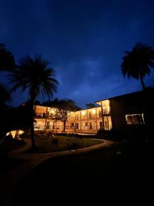 Bygningen som resortet ligger i