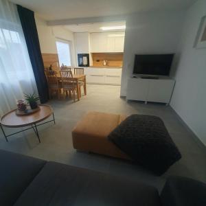 Televisor o centre d'entreteniment de Ferienwohnung AlbMe
