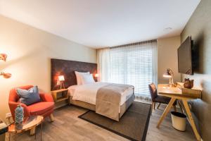 Postel nebo postele na pokoji v ubytování Hotel My Way Zürich Wallisellen