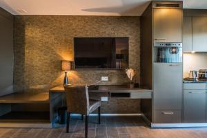 Kuchyň nebo kuchyňský kout v ubytování Hotel My Way Zürich Wallisellen