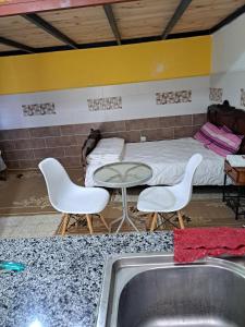 Posezení v ubytování Studio petit chambre