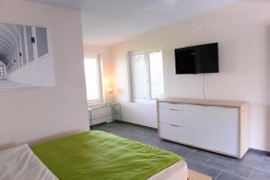 TV a/nebo společenská místnost v ubytování Hotel Belp Bern Airport Free Parking