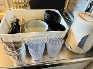 Kaffe- og tefaciliteter på Hotel Yururito ユルリト + 16 billeder