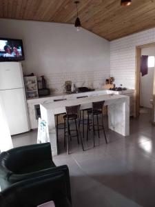 Η κουζίνα ή μικρή κουζίνα στο Aconchego no Campeche