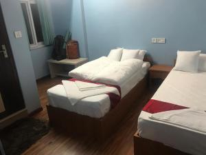 Zimmer mit 2 Betten in einem Zimmer in der Unterkunft ColdFeet Home in Kathmandu