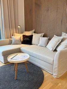 Khu vực ghế ngồi tại Deluxe Penthouse Goldsteinkoje 1