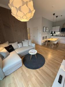 Khu vực ghế ngồi tại Deluxe Penthouse Goldsteinkoje 1