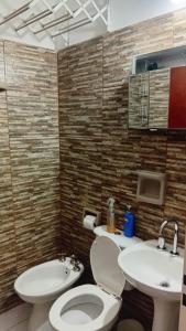 Koupelna v ubytování Departamentos tini