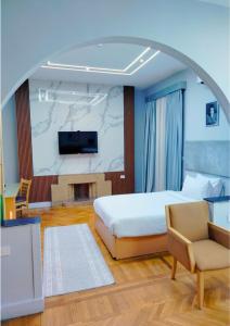 Μια τηλεόραση ή/και κέντρο ψυχαγωγίας στο Zamalek House Hotel