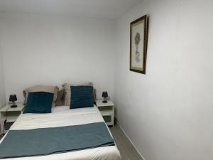Giường trong phòng chung tại Appartement entier en cœur de ville