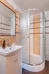 Koupelna v ubytování Kakadu domki letniskowe Niechorze