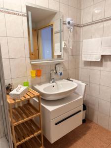 Koupelna v ubytování Goldener Adler + 70 fotografií