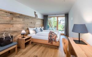 Postel nebo postele na pokoji v ubytování Chalet Sophia