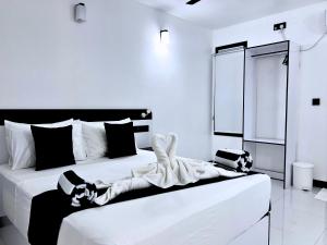 Кровать или кровати в номере Alyraa sunset