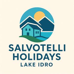 Logotipo de uma casa dentro de um círculo com uma montanha. em Casa Reiner em Bondone