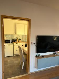 Nhà bếp/bếp nhỏ tại Eröffnungspreise !!! Zentrales Apartment in Bad Zwischenahn