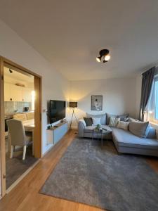 TV/trung tâm giải trí tại Eröffnungspreise !!! Zentrales Apartment in Bad Zwischenahn