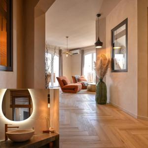 Et opholdsområde på Du charme au bord de l'eau