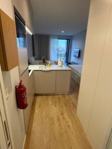 Kuchyň nebo kuchyňský kout v ubytování New Douro Tower 203