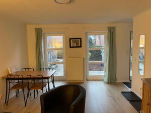 Istumisnurk majutusasutuses Kleines Ferienhaus in Lauenburg