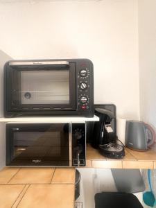 Kuchyň nebo kuchyňský kout v ubytování Studio cabine climatise Malibu Village