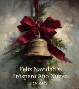 CASA RURAL ALEGRÍA في Caudete de las Fuentes: لوحة لجرس عيد الميلاد مزين بشريط أحمر