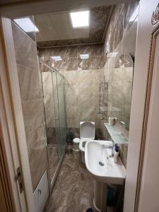 Koupelna v ubytování Kristal Abşeron