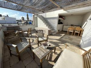 Balkón nebo terasa v ubytování barbacana monopoli