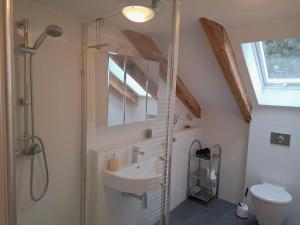 Delfinia : حمام مزود بدش ومغسلة