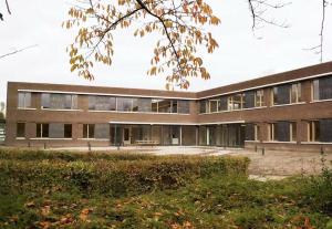 Bygningen som lejlighedshotellet ligger i