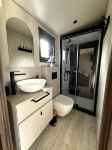 Et badeværelse på Tiny house 3 à 4 personnes