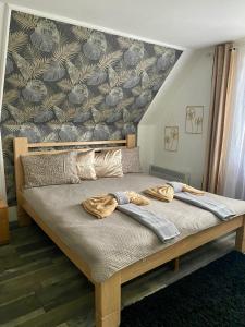 Giường trong phòng chung tại Dunavski vidikovac +12 ảnh