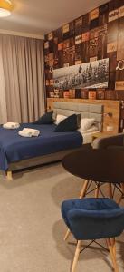 Posezení v ubytování Apartament Czarna Góra Blue