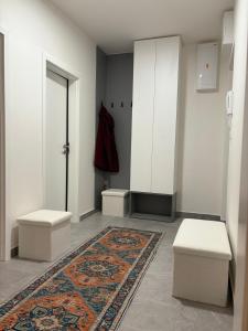 Ένα ή περισσότερα κρεβάτια σε δωμάτιο στο Riverside Vrchlabí