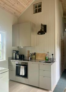 Η κουζίνα ή μικρή κουζίνα στο Modern Cabin In The Heart Of Småland +8 φωτογραφίες
