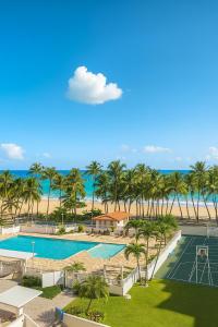 Bazén v ubytování Mi estadía nebo v jeho okolí