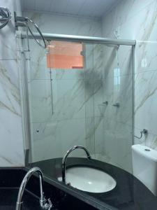 Koupelna v ubytování Hotel Rio madeira ao lado do Porto velho shopping + 8 fotografií