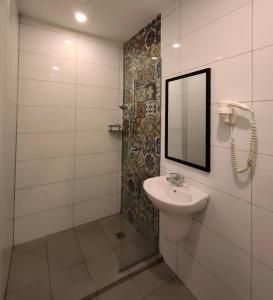 Koupelna v ubytování CAPITAL EXPRESS