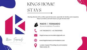 Сертификат, награда, вывеска или другой документ, выставленный в Large 5-Bed, 8-Bed Home with 2 Baths & Smart TV in Each Room Long Stay Offers