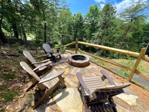 Zahrada ubytování Bearly Behaving cabin