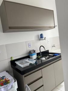 Køkken eller tekøkken på Apartamento Garagem Compacta 09