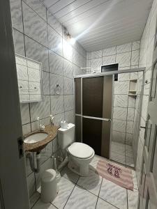 Et badeværelse på Primeiro andar charmoso