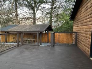 Bygningen som feriehuset ligger i